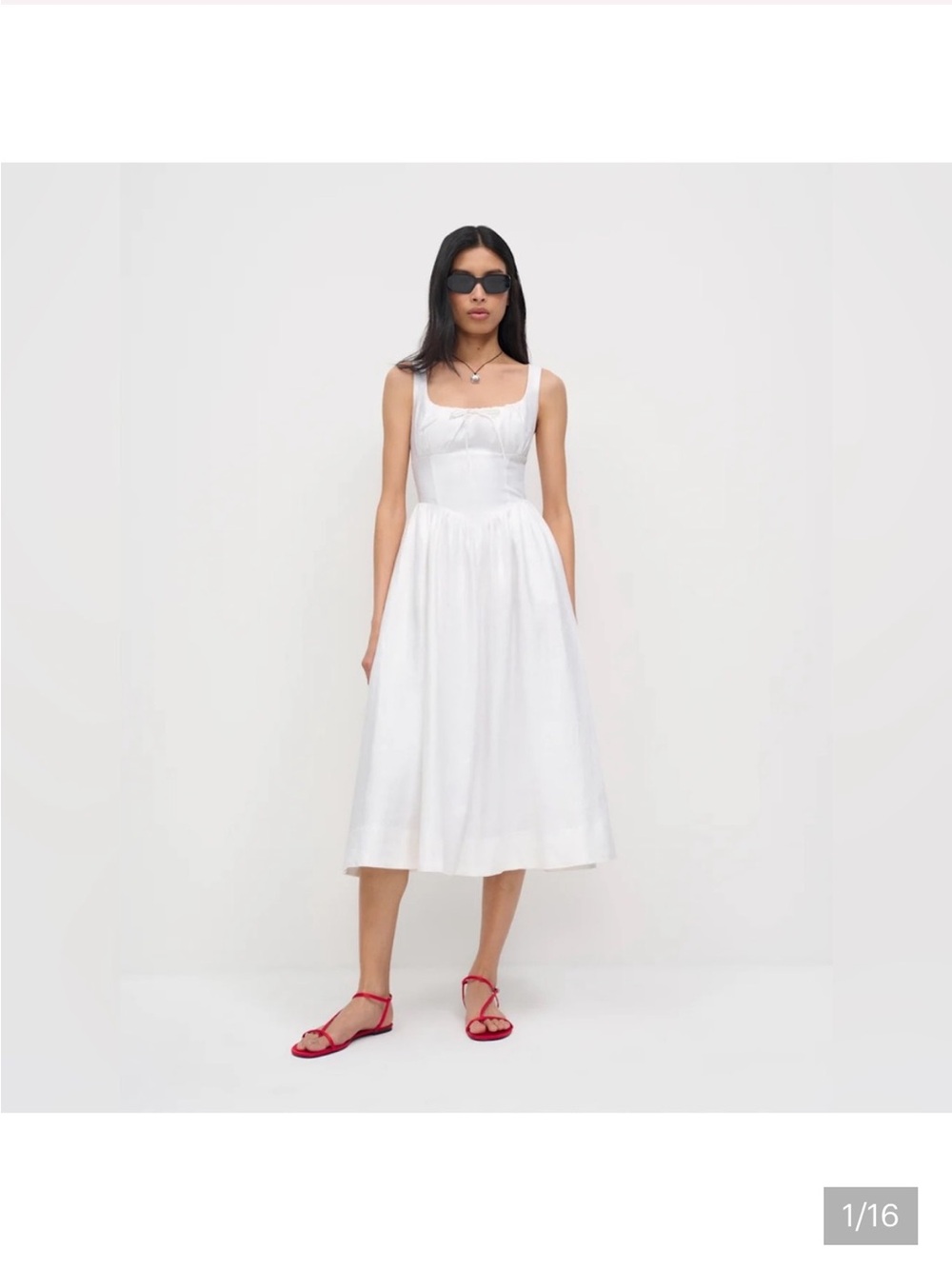 Reformation Balia Dress Linen